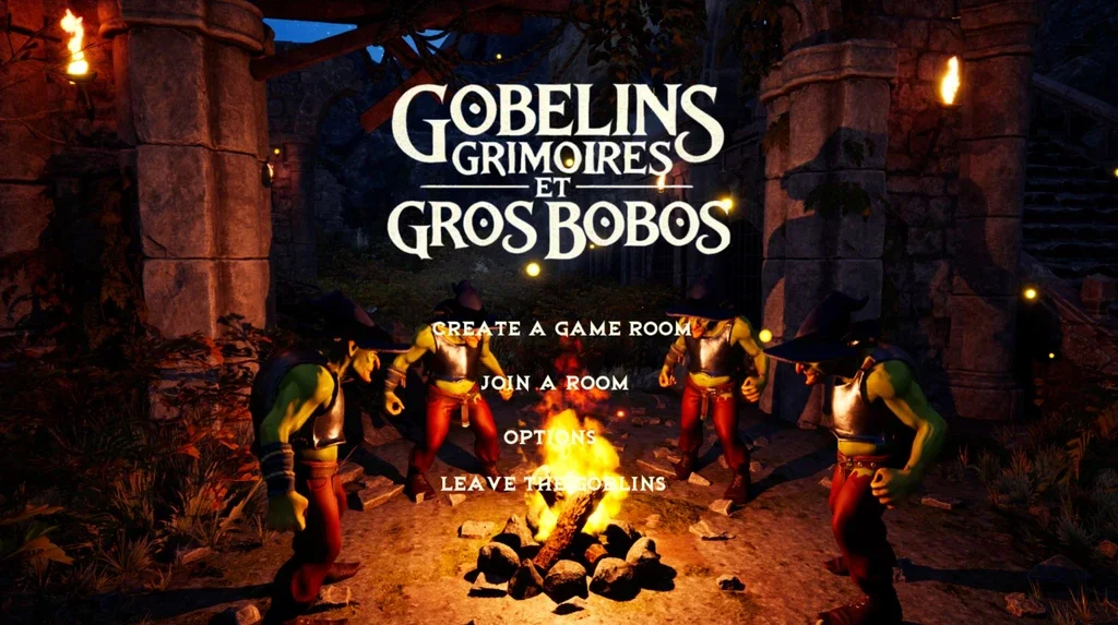 Menu du jeu Gobelins, Grimoires et gros Bobos